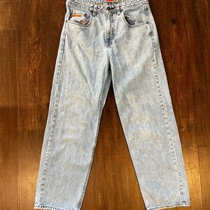 Empyre Mens 32 Light Wash Loose Fit Baggy Skate Jeans Adjutsable Waist Y2K VTG